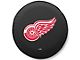 Detroit Red Wings Spare Tire Cover; Black (66-18 Jeep CJ5, CJ7, Wrangler YJ, TJ & JK)