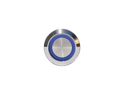 Digital Guard Dawg Billet 22mm Start Button with Blue LED for for PBS-X or iKEY-O Systems Only Brushed Stainless (Universal; Some Adaptation May Be Required)