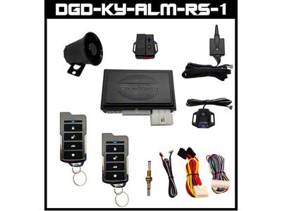 Digital Guard Dawg Keyless Entry System with 1-Way Digital Alarm, Remote Start and 2-Door Power Lock Kit (Universal; Some Adaptation May Be Required)