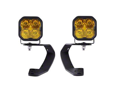 Diode Dynamics Stage Series SS3 Pro LED Ditch Light Kit; Yellow Combo (10-24 4Runner)