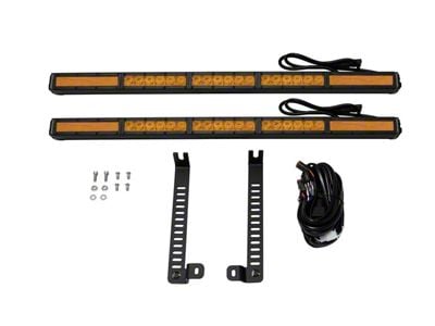 Diode Dynamics SS30 Dual Stealth LED Light Bar Kit; Amber Combo (14-19 4Runner)