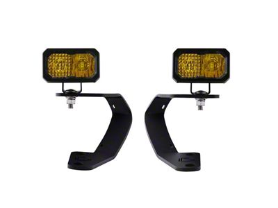 Diode Dynamics Stage Series SSC2 Pro LED Ditch Light Kit; Yellow Combo (10-24 4Runner)