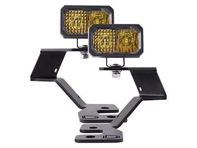 Diode Dynamics Stage Series SS2 Pro Backlit LED Ditch Light Kit; Yellow Combo (21-24 Bronco Sport)