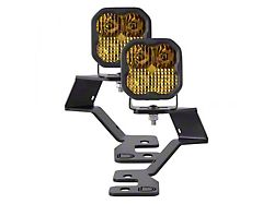 Diode Dynamics Stage Series SS3 Sport Backlit LED Ditch Light Kit; Yellow Combo (21-24 Bronco Sport)