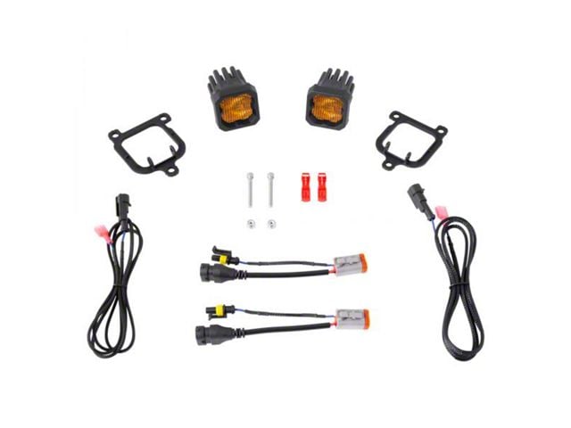 Diode Dynamics SSC1 LED Fog Light Kit; Yellow SAE Fog (21-24 Bronco Sport)