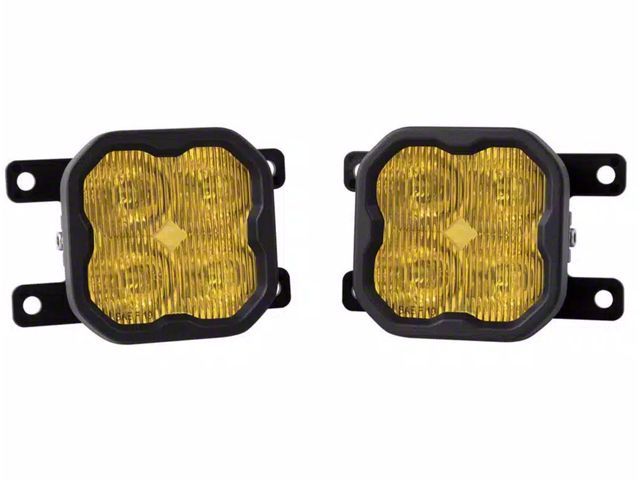 Diode Dynamics SS3 Max Type AS ABL LED Fog Light Kit; Yellow SAE Fog (21-24 Bronco w/ Plastic Front Bumper)