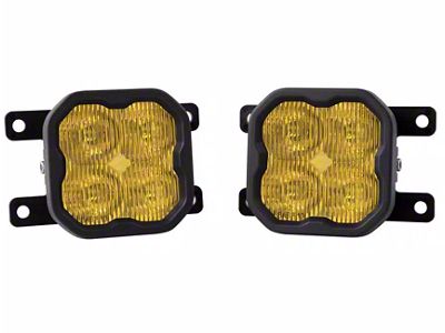 Diode Dynamics SS3 Sport Type AS ABL LED Fog Light Kit; Yellow SAE Fog (21-24 Bronco w/ Plastic Front Bumper)