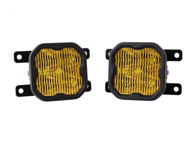 Diode Dynamics SS3 Pro Type AS LED Fog Light Kit; Yellow SAE Fog (21-24 Bronco w/ Plastic Front Bumper)