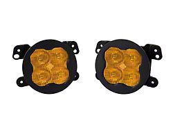 Diode Dynamics SS3 Max Type M ABL LED Fog Light Kit; Yellow SAE Fog (20-24 Jeep Gladiator JT Launch Edition, Overland & Rubicon w/ Plastic Front Bumper)