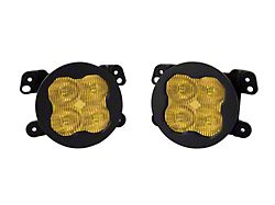 Diode Dynamics SS3 Sport Type M ABL LED Fog Light Kit; Yellow SAE Fog (20-24 Jeep Gladiator JT Launch Edition, Overland & Rubicon w/ Plastic Front Bumper)