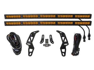 Diode Dynamics SS30 30-Inch Bumper Mount Dual LED Light Bar Kit; Amber Driving (20-24 Jeep Gladiator JT)