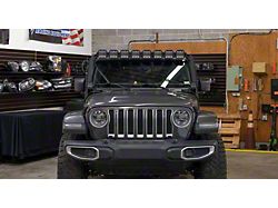 Diode Dynamics SS5 Pro CrossLink Windshield Light Bar Kit; White Combo (20-25 Jeep Gladiator JT, Excluding Mojave)