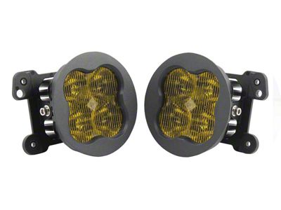 Diode Dynamics SS3 Pro Type M LED Fog Light Kit; Yellow Fog (18-24 Jeep Wrangler JL Rubicon & Sahara w/ Plastic Front Bumper)