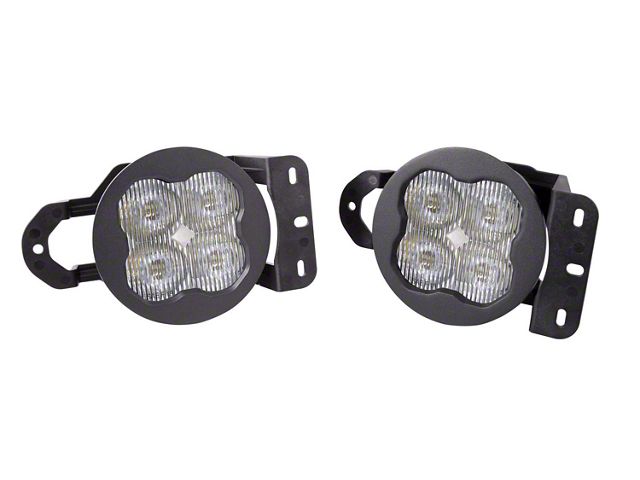 Diode Dynamics SS3 Max Type MS ABL LED Fog Light Kit; White SAE Fog (18-24 Jeep Wrangler JL Sport)