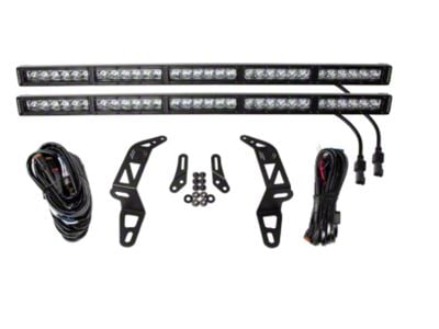 Diode Dynamics SS30 30-Inch Bumper Mount Dual LED Light Bar Kit; White Driving (18-25 Jeep Wrangler JL)