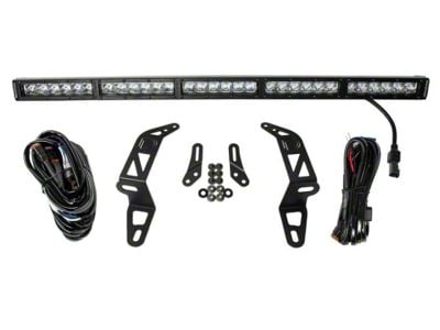 Diode Dynamics SS30 30-Inch Bumper Mount Single LED Light Bar Kit; White Driving (18-25 Jeep Wrangler JL)