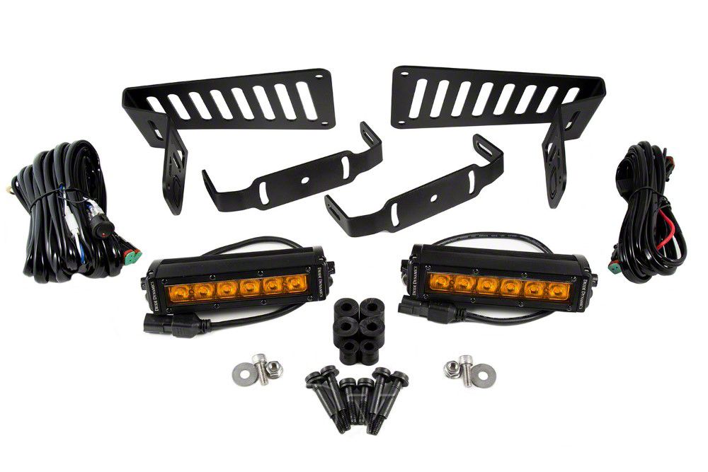 Diode Dynamics Jeep Wrangler SS6 Cowl Mount LED Light Kit; Amber ...