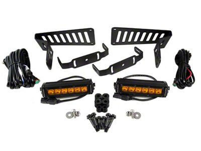 Diode Dynamics SS6 Cowl Mount LED Light Kit; Amber Driving (18-25 Jeep Wrangler JL)