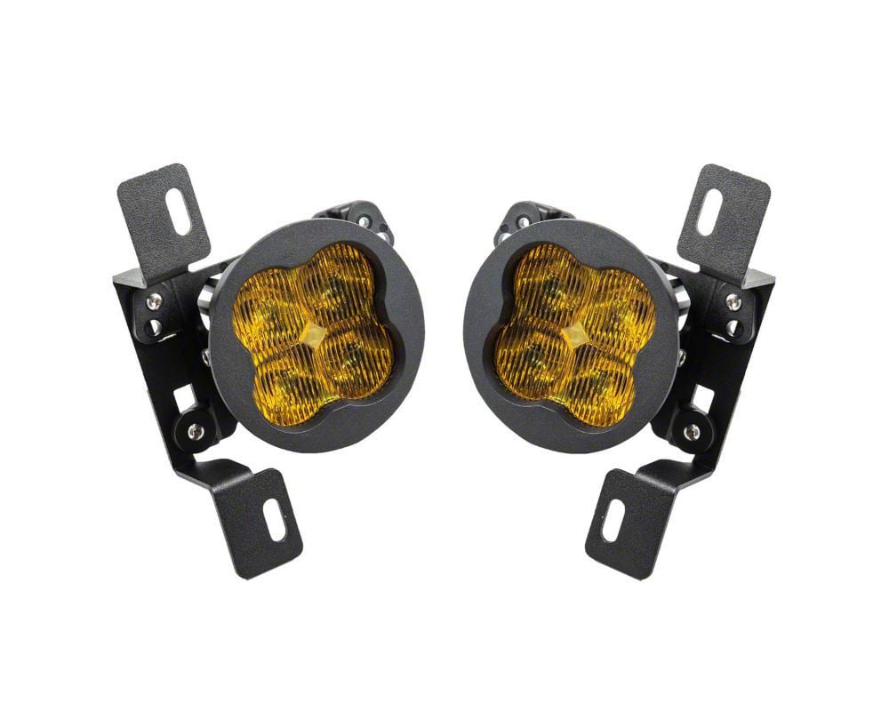 Diode Dynamics Jeep Wrangler SS3 Max Type MR LED Fog Light Kit; Yellow SAE  Fog DD6697 (07-18 Jeep Wrangler JK 10th Anniversary, Hard Rock; 18-24 Jeep  Wrangler JL Rubicon w/ Steel Front