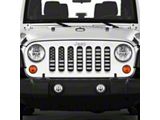 Grille Insert; American Black and White (07-18 Jeep Wrangler JK)