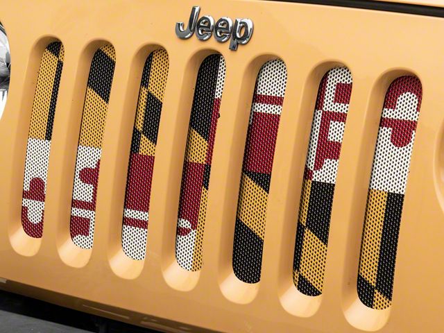 Grille Insert; Maryland State Flag (07-18 Jeep Wrangler JK)