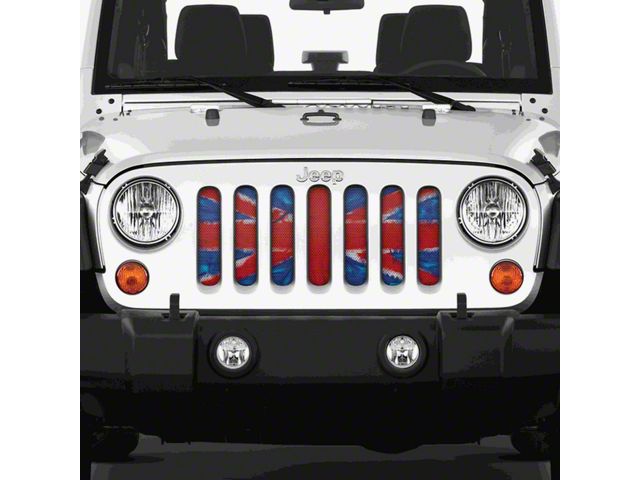 Grille Insert; Union Jack (97-06 Jeep Wrangler TJ)