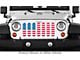 Grille Insert; Old Glory (18-24 Jeep Wrangler JL w/o TrailCam)