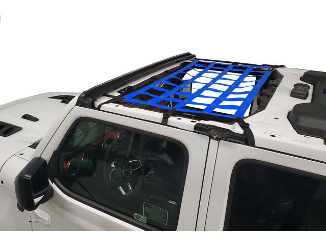 Dirty Dog 4x4 Front Seat Netting; Blue (20-23 Jeep Gladiator JT)