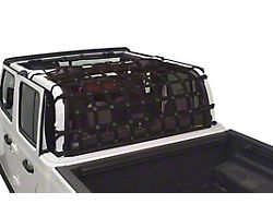 Dirty Dog 4x4 Rear Seat Netting; Black (20-25 Jeep Gladiator JT)