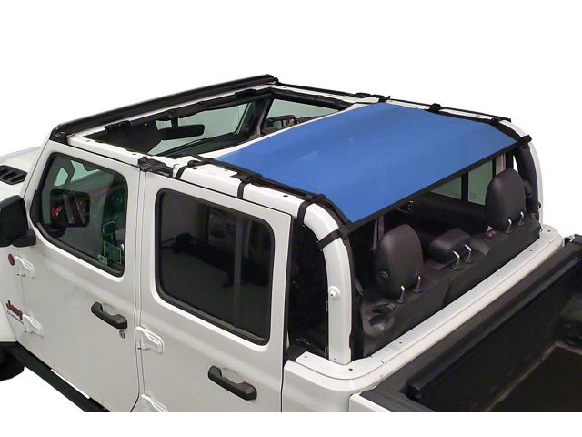 Dirty Dog 4x4 Rear Seat Sun Screen; Blue (20-23 Jeep Gladiator JT)