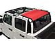 Dirty Dog 4x4 Rear Seat Sun Screen; Red (20-23 Jeep Gladiator JT)