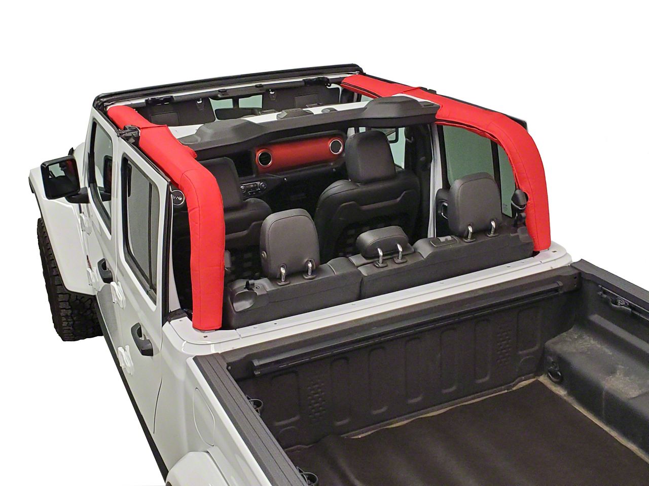 Dirty Dog 4x4 Jeep Gladiator Replacement Roll Bar Cover; Red Jt4rbchrd 