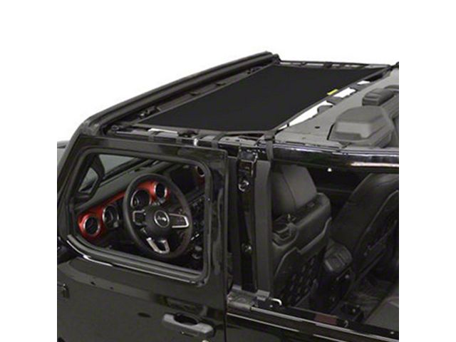 Dirty Dog 4x4 Front and Rear Seat Sun Screen (18-24 Jeep Wrangler JL 2-Door)