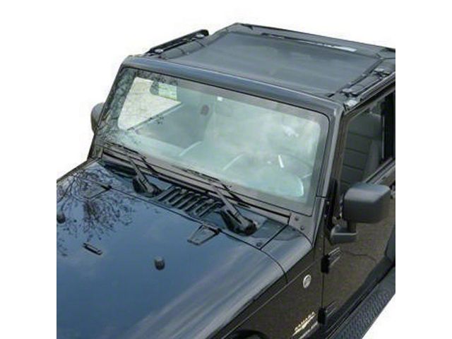 Dirty Dog 4x4 Front Seat Sun Screen (07-18 Jeep Wrangler JK)