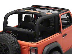 Dirty Dog 4x4 Hard Top Roll Bar Cover; Black (18-23 Jeep Wrangler JL 2-Door)