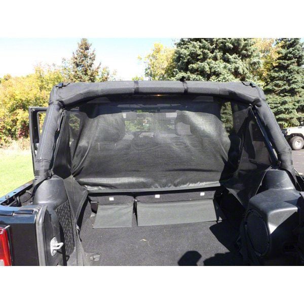 Dirty Dog 4x4 Jeep Wrangler Rear Seat Pet Divider; Black J4PS07R2BK (07 ...