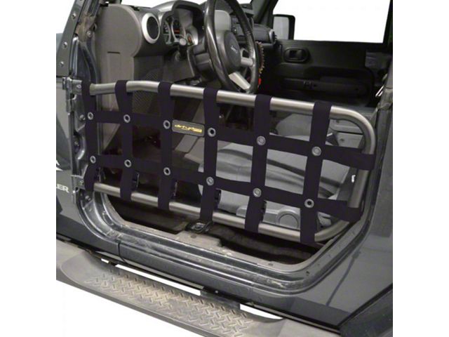 Dirty Dog 4x4 Tube Door Nets for Olympic 4x4 Safari Tube Doors (07-18 Jeep Wrangler JK 2-Door)