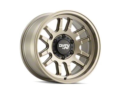 Dirty Life Canyon Satin Gold 6-Lug Wheel; 17x9; -12mm Offset (05-15 Tacoma)