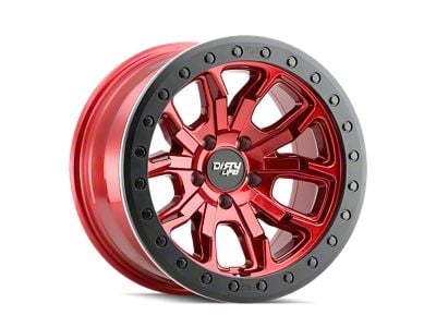 Dirty Life DT-1 Crimson Candy Red 5-Lug Wheel; 17x9; -12mm Offset (05-15 Tacoma)