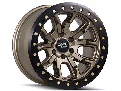 Dirty Life DT-1 Satin Gold 6-Lug Wheel; 17x9; -38mm Offset (05-15 Tacoma)