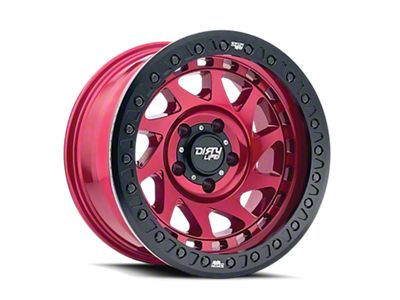 Dirty Life Enigma Race Crimson Candy Red 6-Lug Wheel; 17x9; -38mm Offset (05-15 Tacoma)