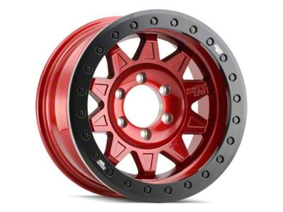 Dirty Life Roadkill Race Crimson Candy Red Beadlock 6-Lug Wheel; 17x9; -14mm Offset (05-15 Tacoma)