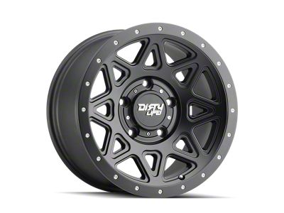 Dirty Life Theory Satin Black 6-Lug Wheel; 16x8; 0mm Offset (10-24 4Runner)