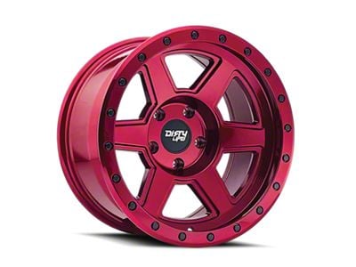 Dirty Life Compound Crimson Candy Red 6-Lug Wheel; 22x10; -12mm Offset (2024 Tacoma)