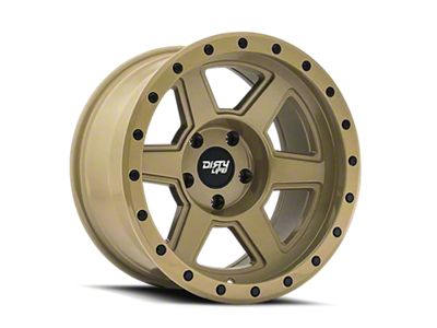 Dirty Life Compound Desert Sand 6-Lug Wheel; 17x9; -12mm Offset (03-09 4Runner)