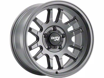 Dirty Life Canyon Satin Graphite 6-Lug Wheel; 17x9; 0mm Offset (21-25 Bronco, Excluding Raptor)