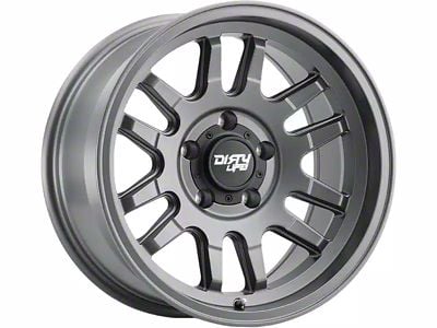 Dirty Life Canyon Satin Graphite 6-Lug Wheel; 17x9; -12mm Offset (21-24 Bronco, Excluding Raptor)