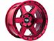 Dirty Life Compound Crimson Candy Red 6-Lug Wheel; 17x9; -38mm Offset (21-24 Bronco, Excluding Raptor)