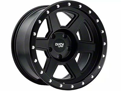 Dirty Life Compound Matte Black 6-Lug Wheel; 17x9; -12mm Offset (21-24 Bronco, Excluding Raptor)