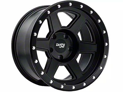 Dirty Life Compound Matte Black 6-Lug Wheel; 17x9; -38mm Offset (21-24 Bronco, Excluding Raptor)